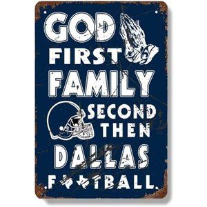 NEW Cowboys Vintage Sign Wall Art Decor